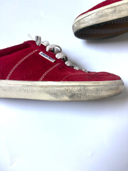 Golden Goose Soulstar Red Suede Trainers UK 5