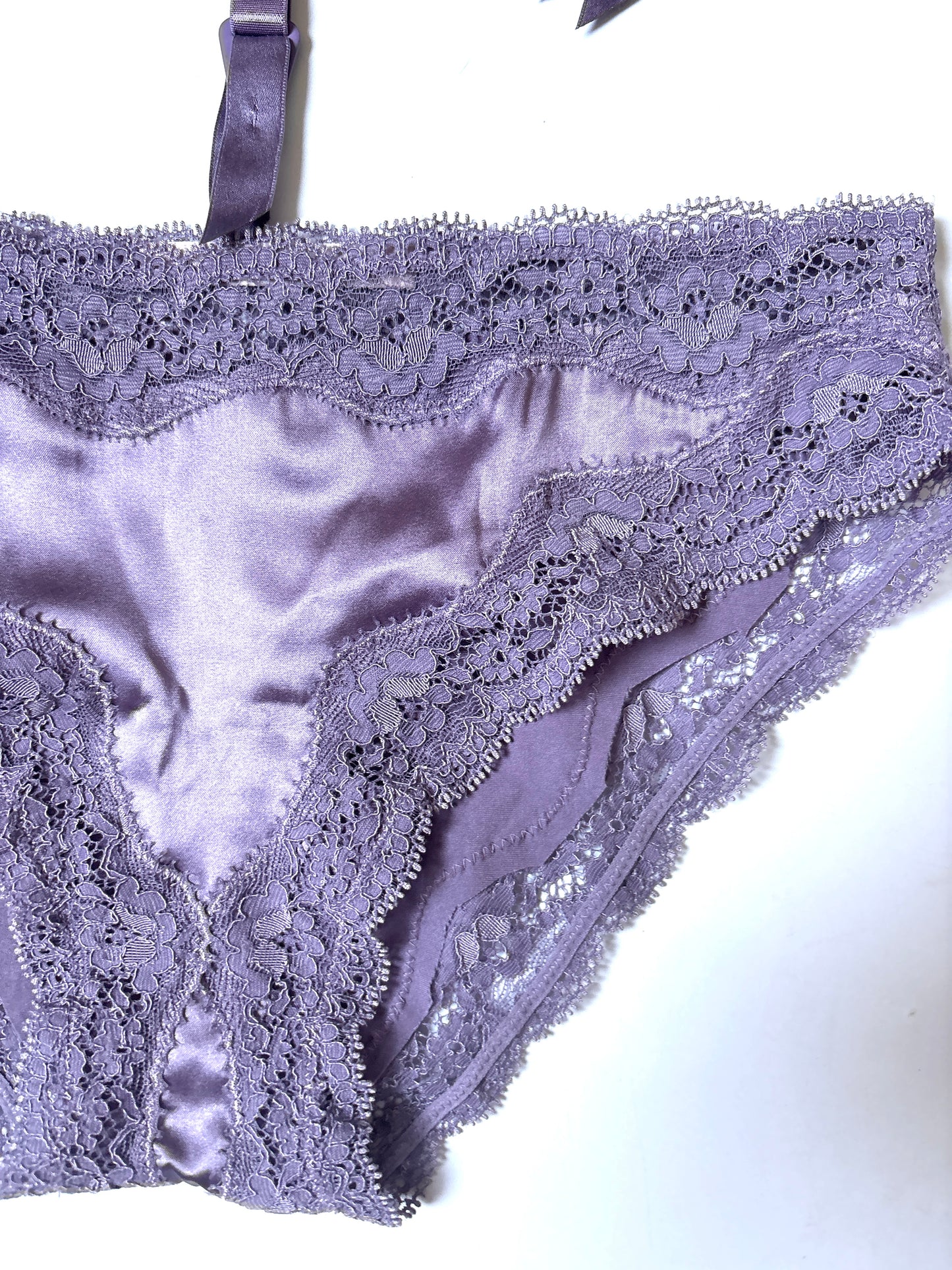 Stella MCcartney Silk Purple Underwear & Suspenders S