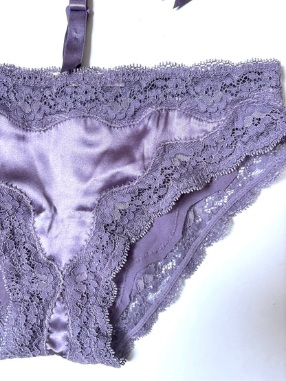 Stella MCcartney Silk Purple Underwear & Suspenders S