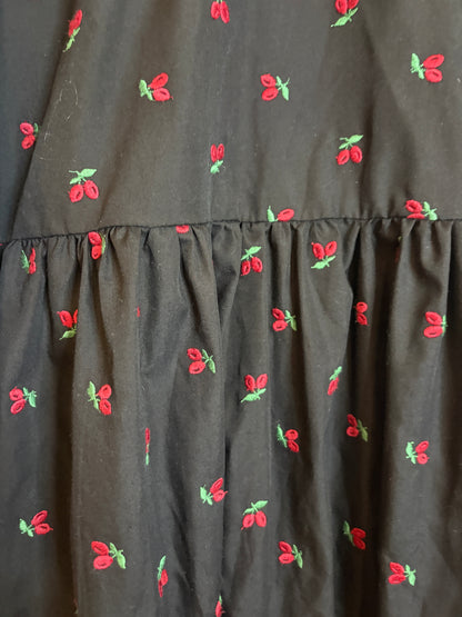 Johanna Sands Dolce  Embroidered Cherry Dress UK 14