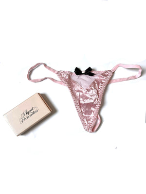 Agent Provocateur Pink Silk Thong S
