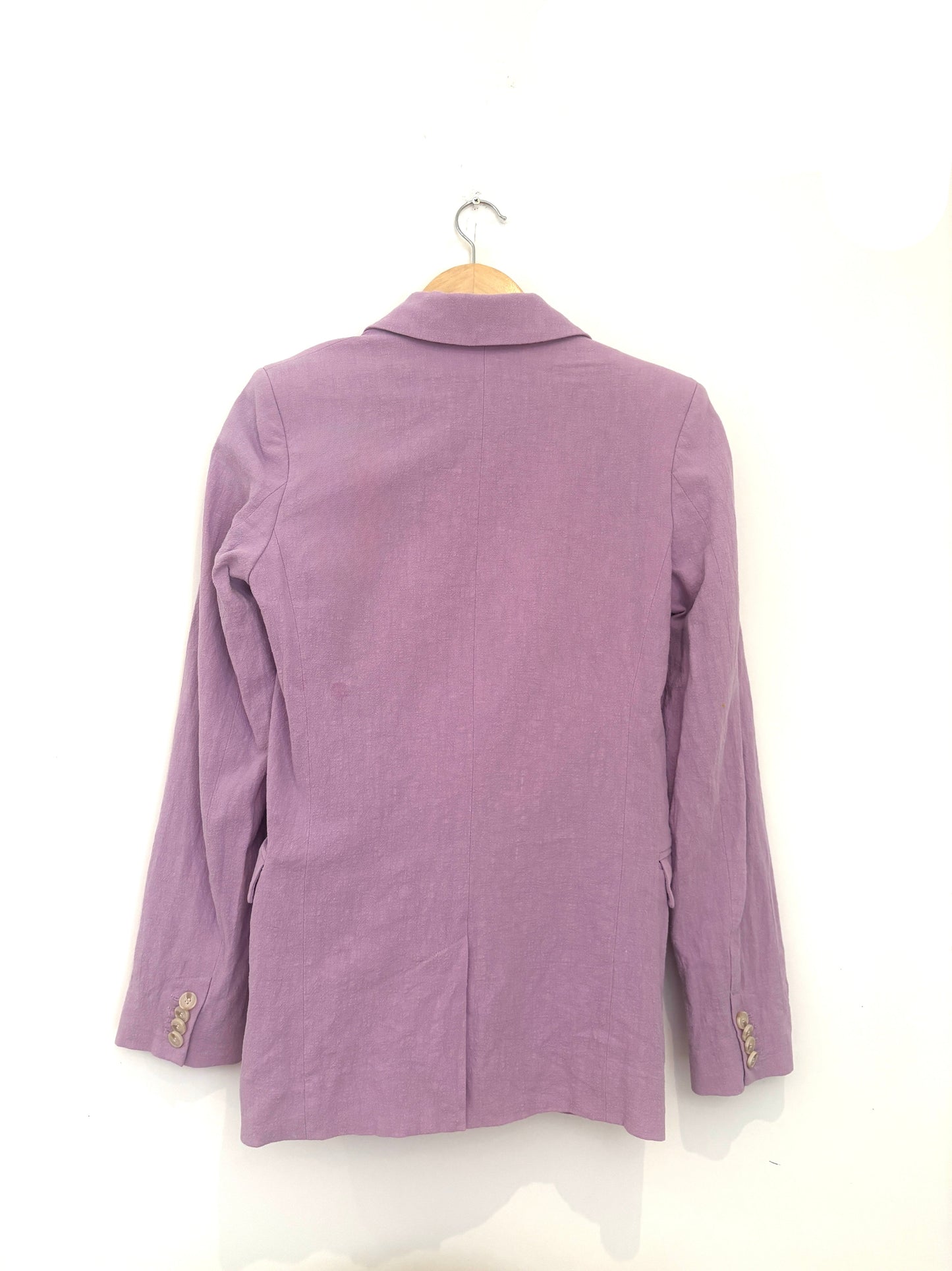 & Other Stories Lilac Linen Blazer UK 4