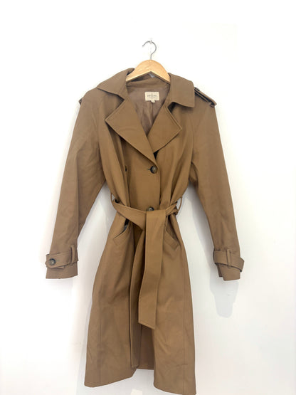 Sezane SCOtt camel trench coat