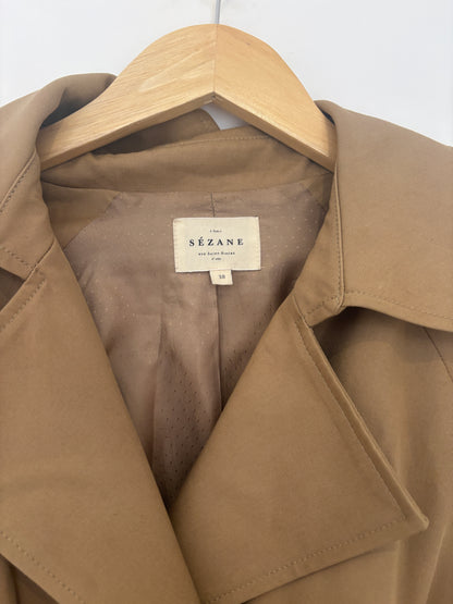 Sézane Camel Trench Coat UK 10