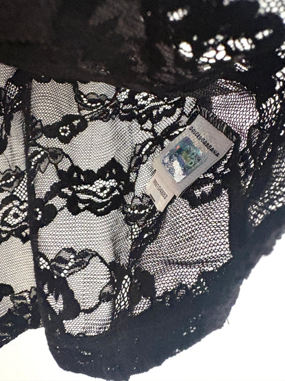 Vintage Dolce & Gabbana Black Sheer Lace Camisole S