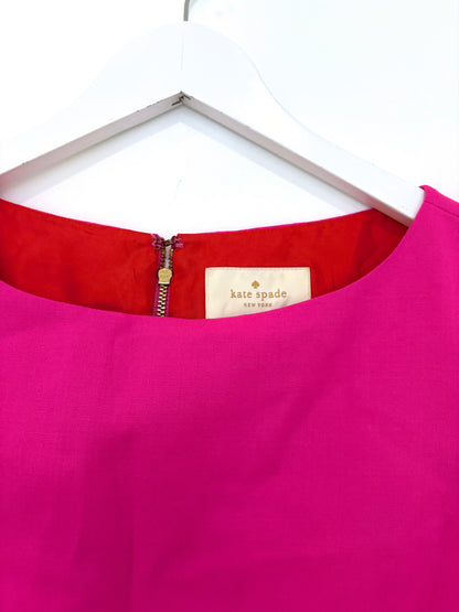 Kate Spade Fuschia Pink Shift Dress UK 6