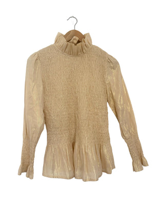 Maria de la Orden Aleria Gold Shirt S
