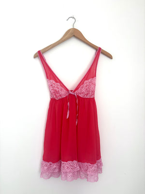 Victoria Secret Hot Pink Slip Dress S