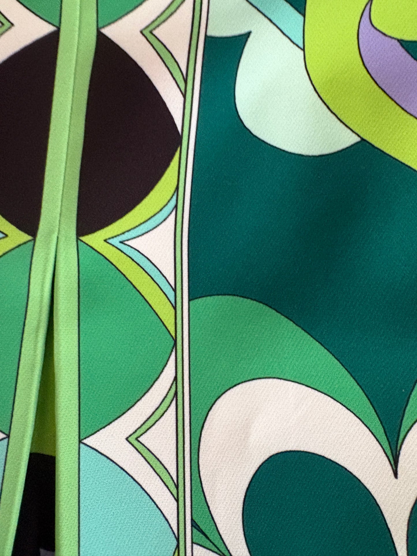 Zara Green Print Skirt M