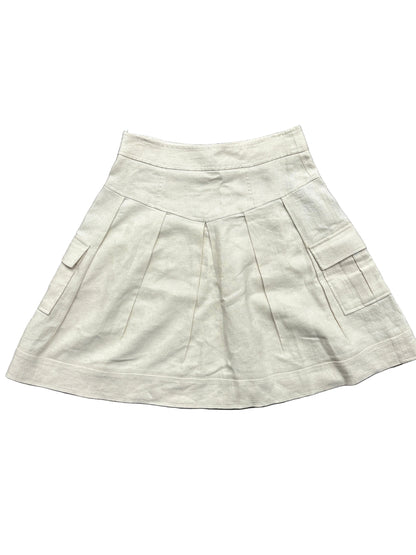 Diane Von Furstenberg Cargo Linen Mini Skirt UK 10