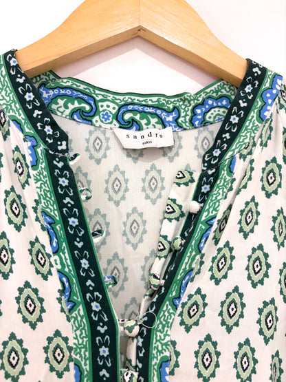 Sandro Printed Dress UK 10