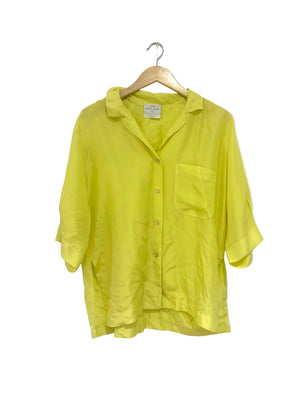 Forte Forte Silk Yellow Shirt UK 6