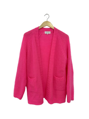 Maison Anje Fuschia Pink Wool Cardigan S