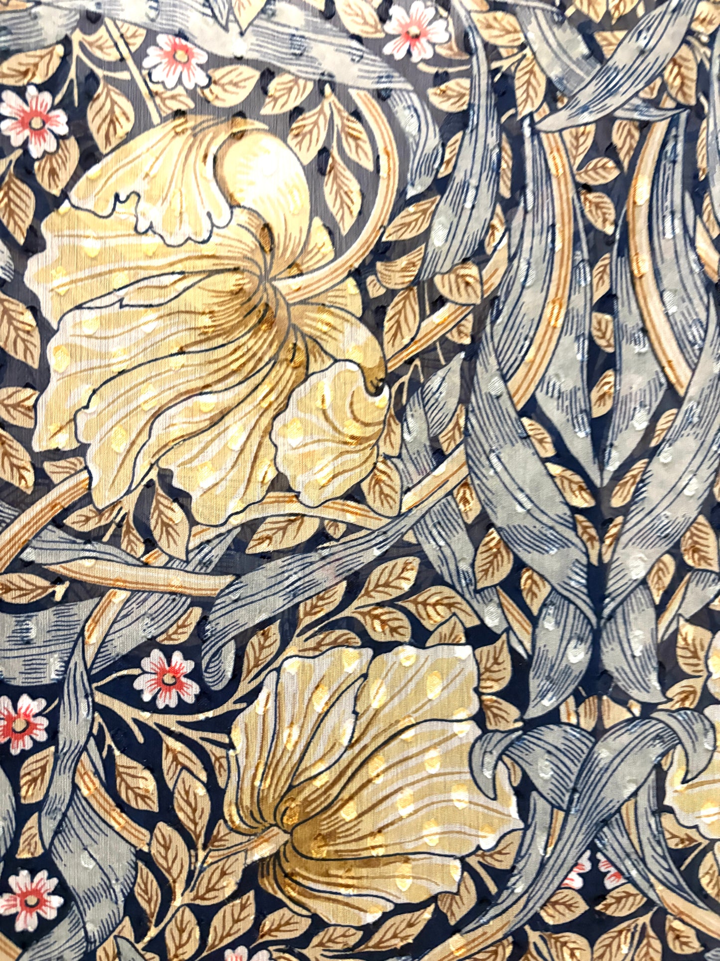 H&M x William Morris Floral Textured Dress UK 4