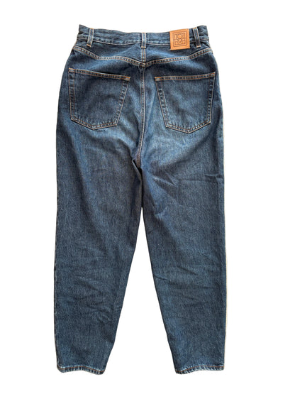 Toteme High Rise Tapered Leg Dark Blue Jeans 28"