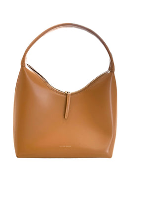 Mansur Gavriel Leather Camel Shoulder Bag