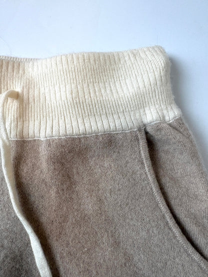 Les 100 Ciels Beige Cashmere Joggers M
