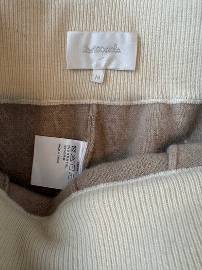 Les 100 Ciels Beige Cashmere Joggers M