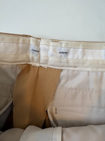 Joseph Camel Cotton Cropped Trousers UK 10