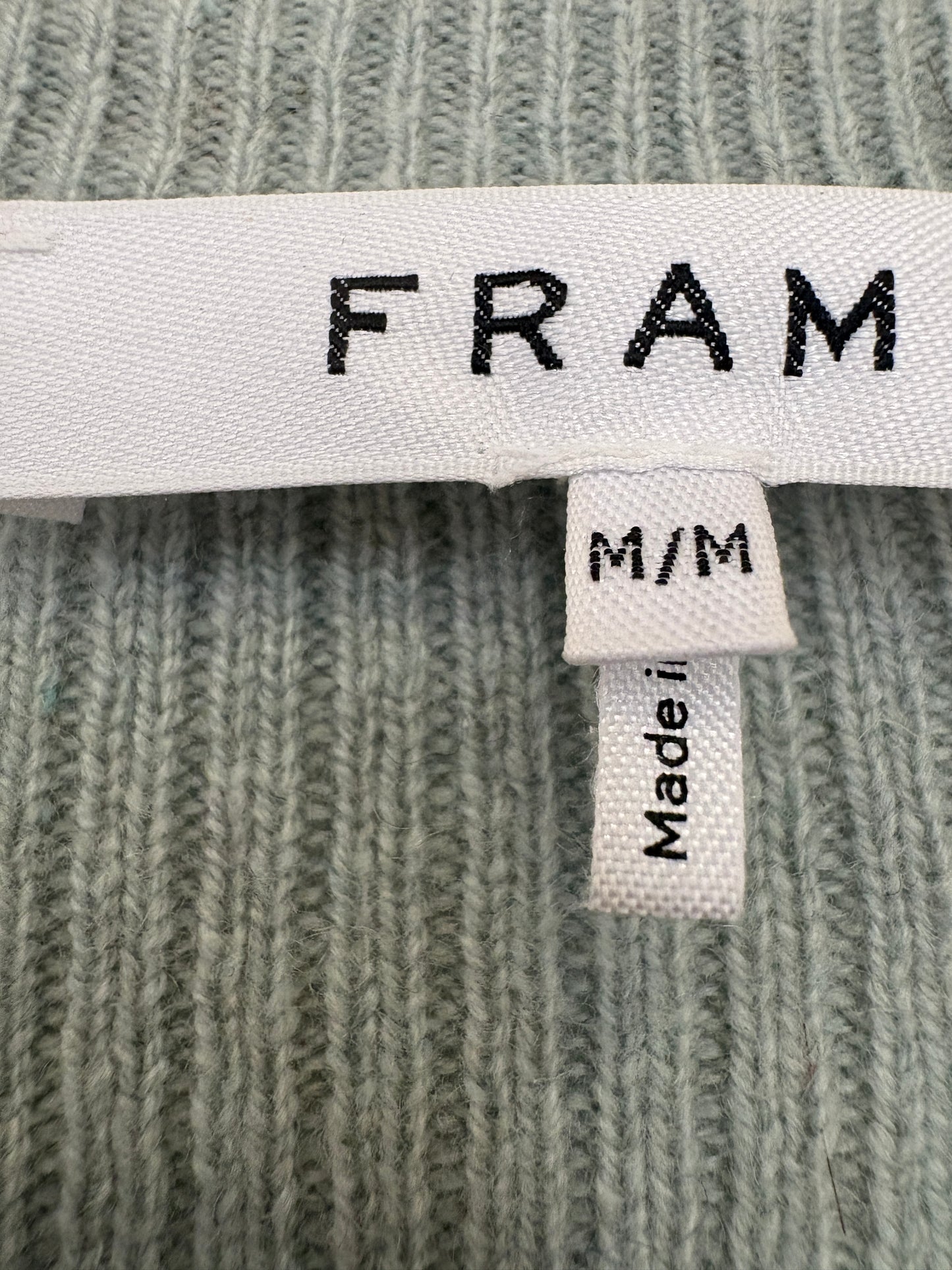 Frame Cashmere Sage Green Knit M