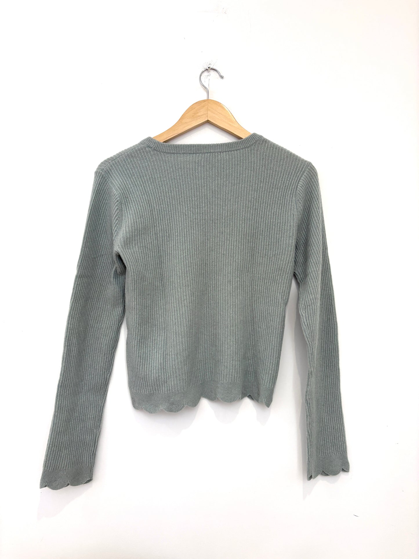 Frame Cashmere Sage Green Knit M