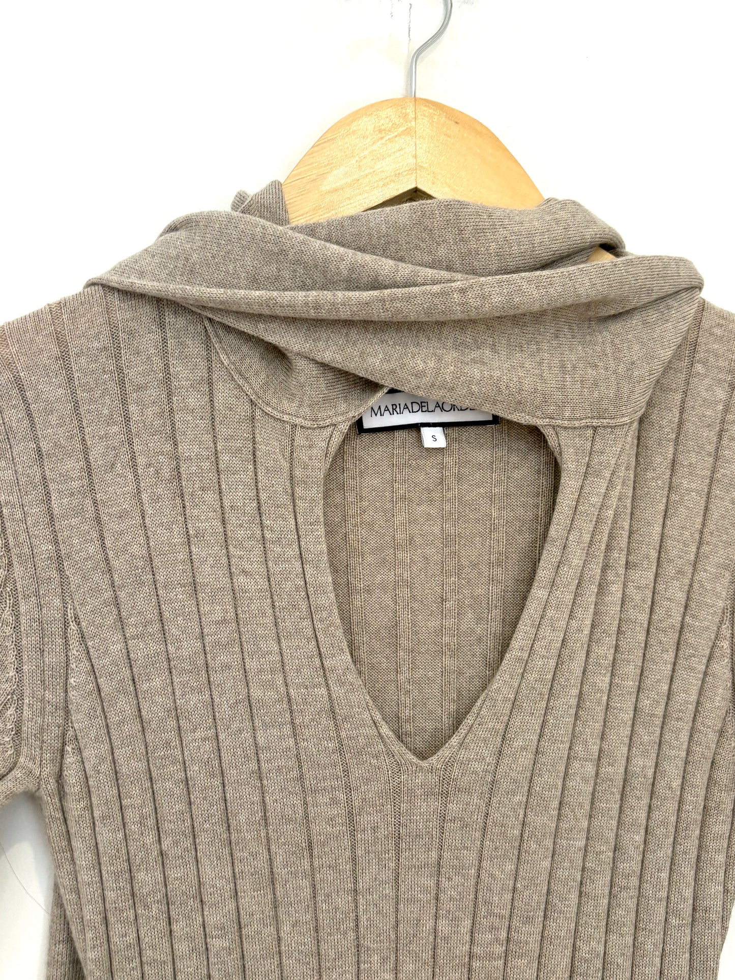 Maria De La Orden  Wool Beige Dress S