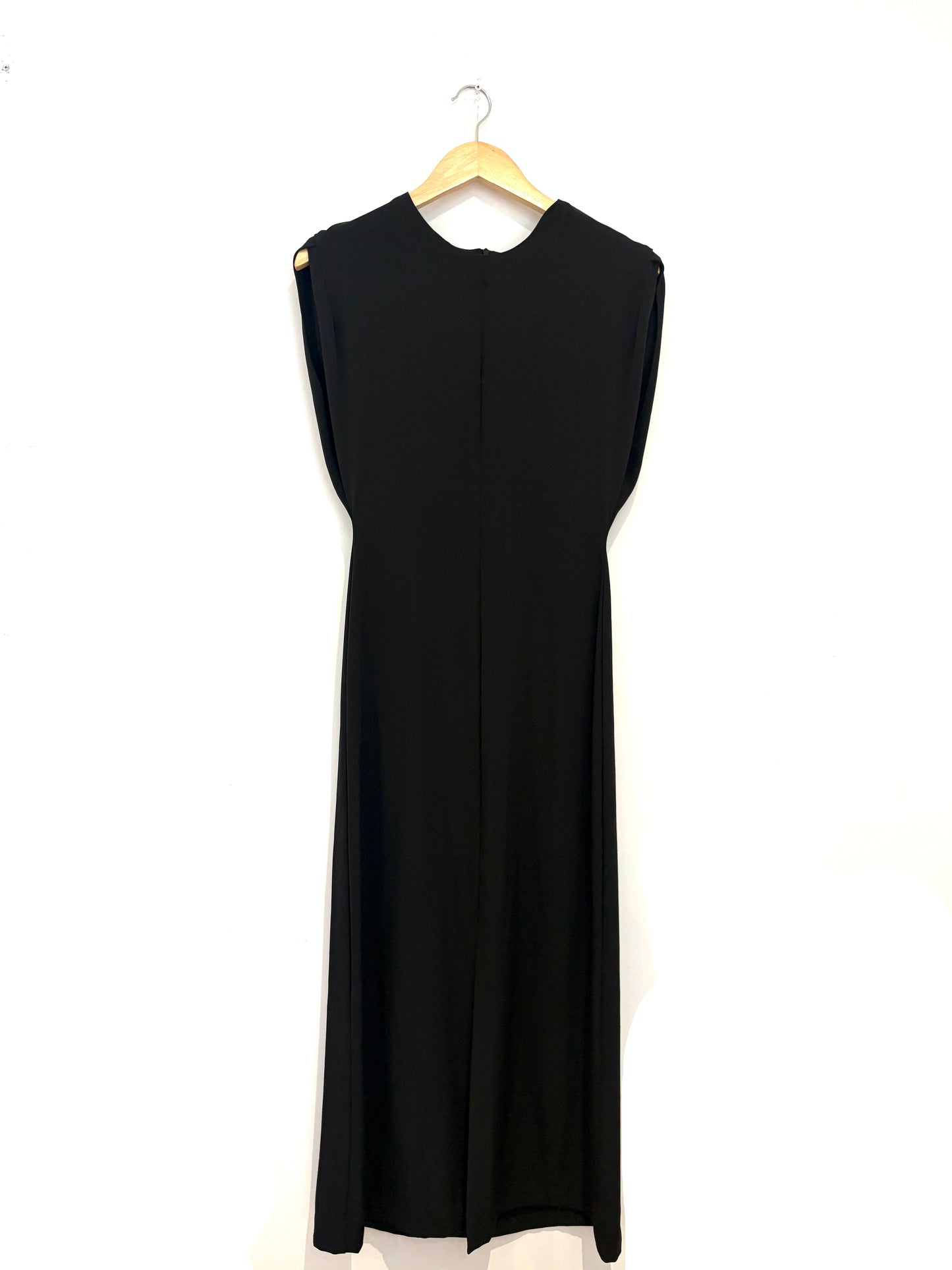 zara front slit midi dress