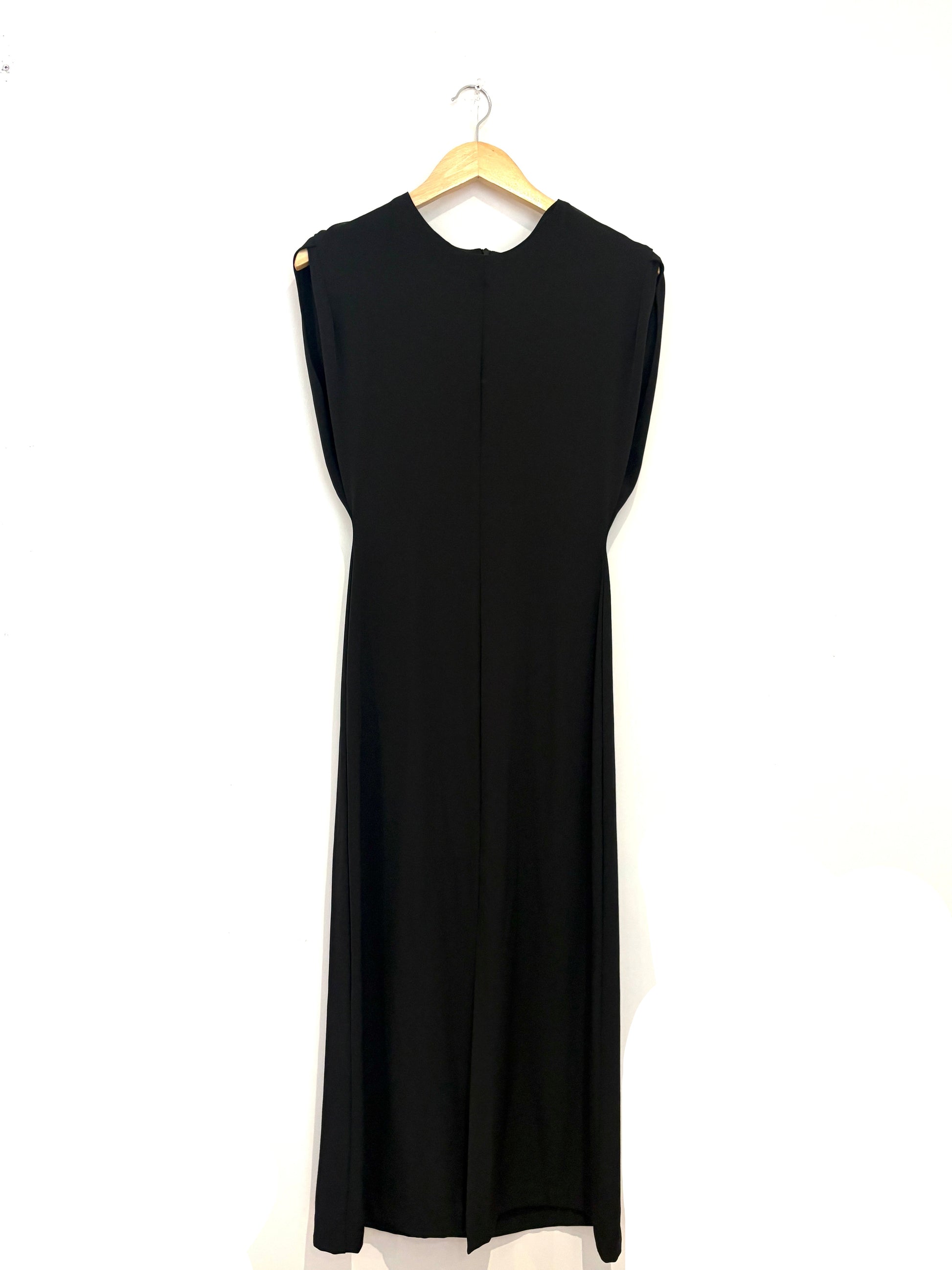 zara front slit midi dress