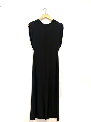 New With Tags Zara Black Front Slit Midi Dress S