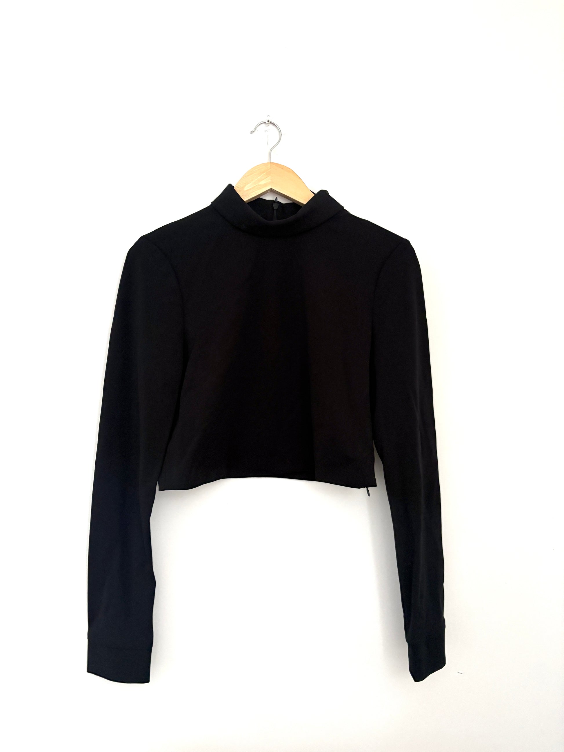 Tibi Stretch black jersey top S