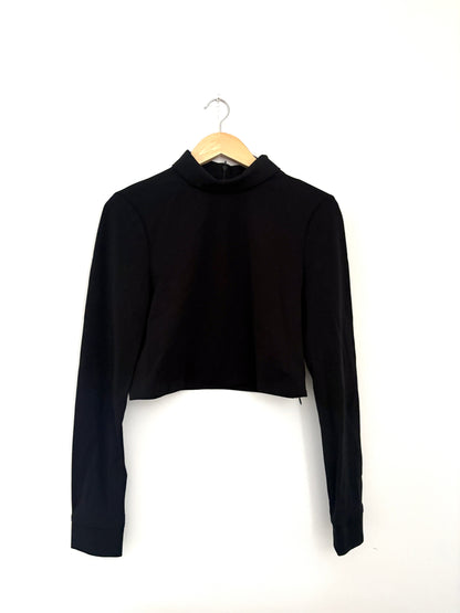 Tibi Stretch black jersey top S