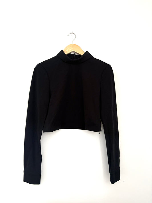 Tibi Stretch black jersey top S