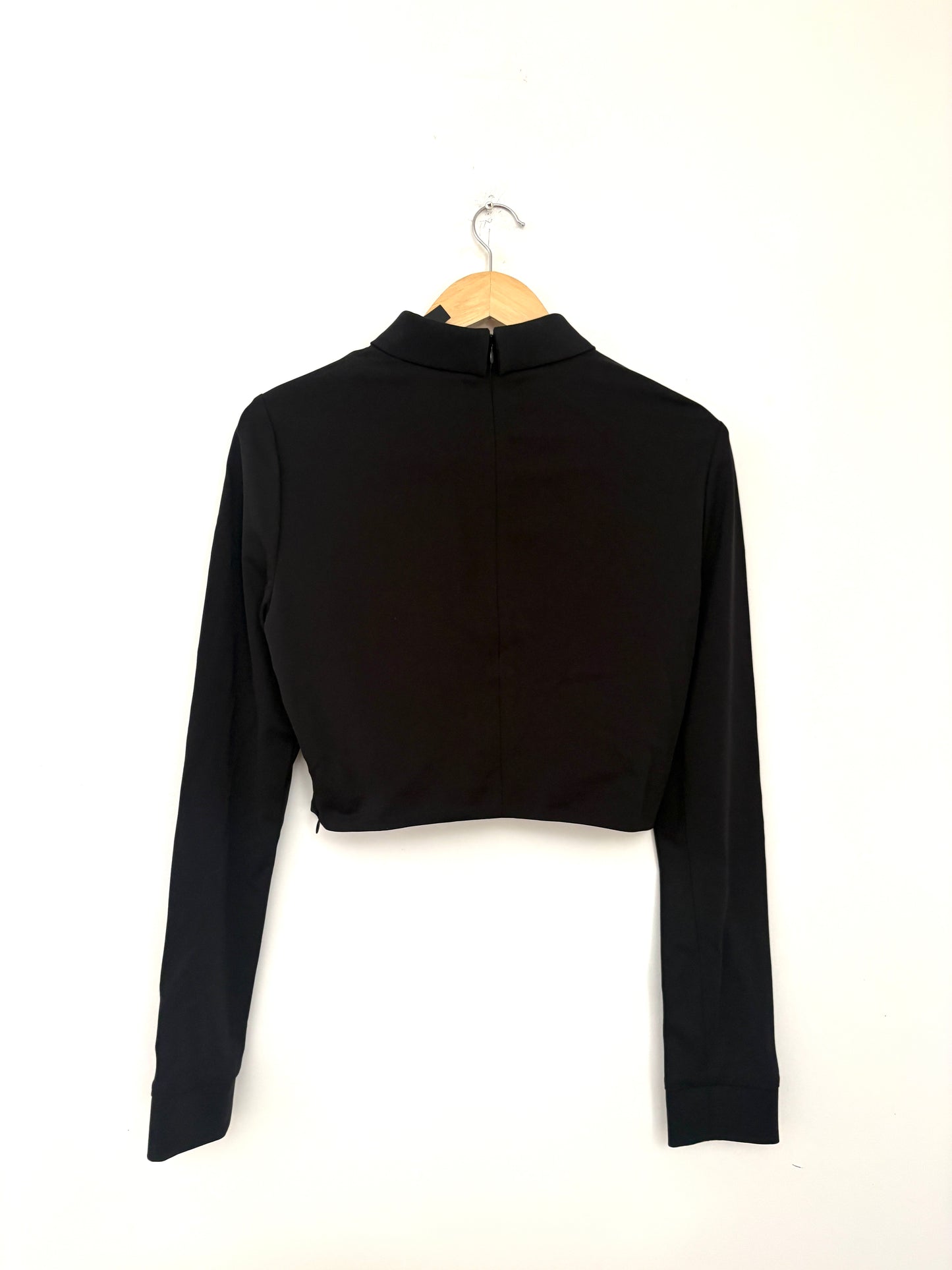 New With Tags Tibi Black Stretch Jersey Top UK 12