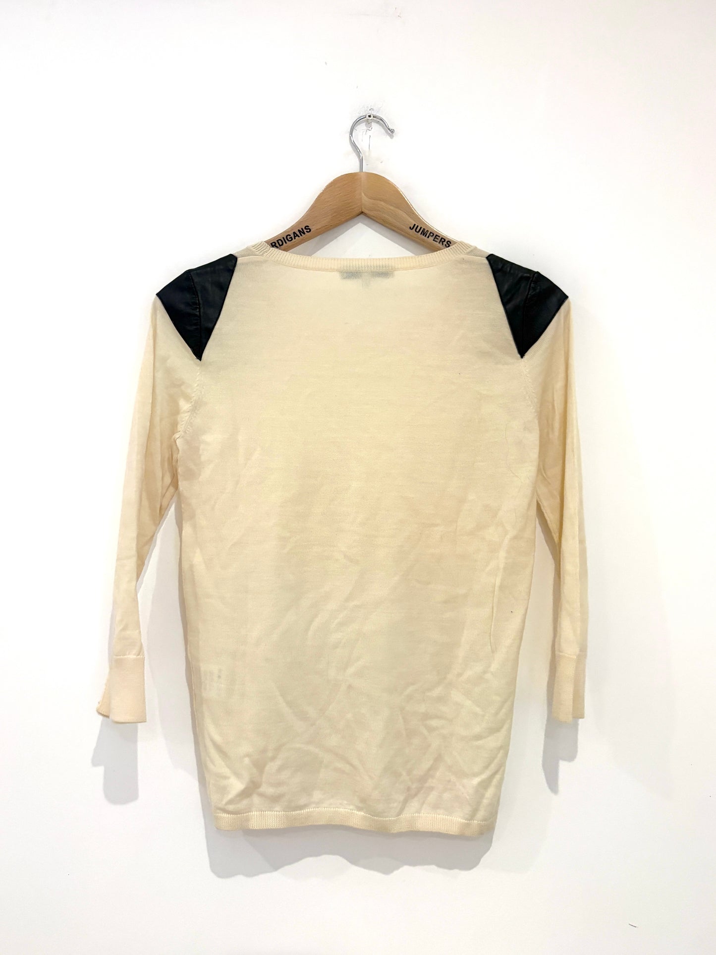 Sandro Cream Wool Knit S