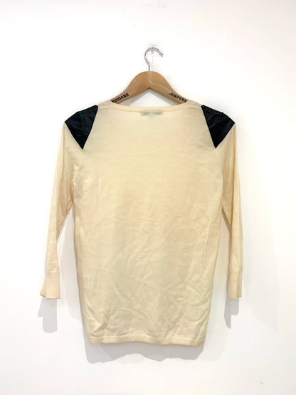 Sandro Cream Wool Knit S