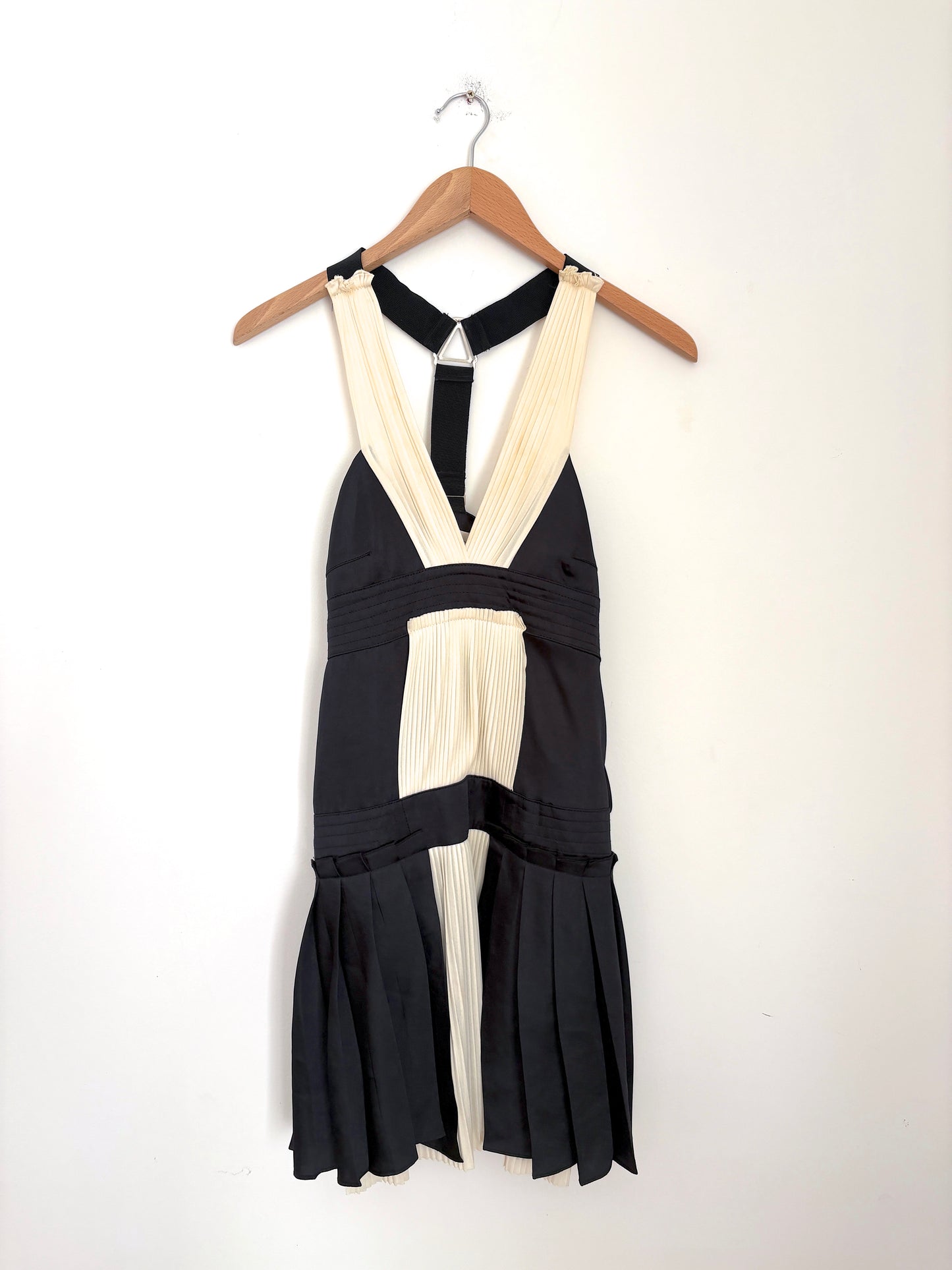 Pinko black and cream cocktail dress
