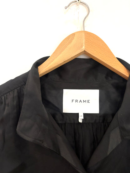 Frame Black Silk Shirt L