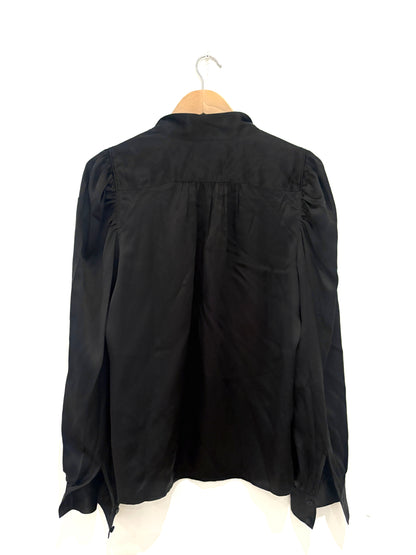 Frame Black Silk Shirt L