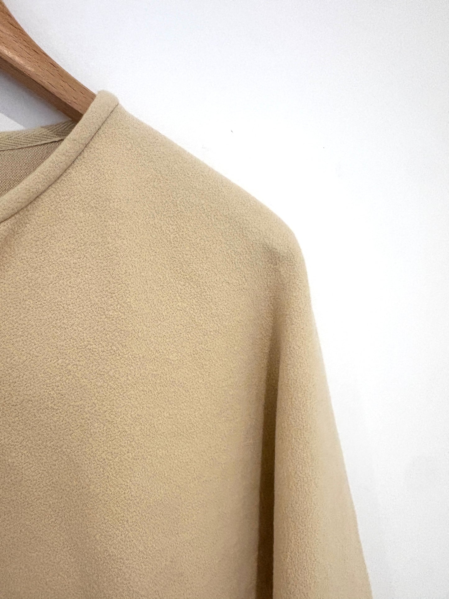 Jigsaw Crepe Beige Zip Dress L