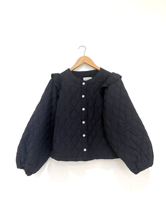 Lollys Laundry Navy Quilted Jacket S