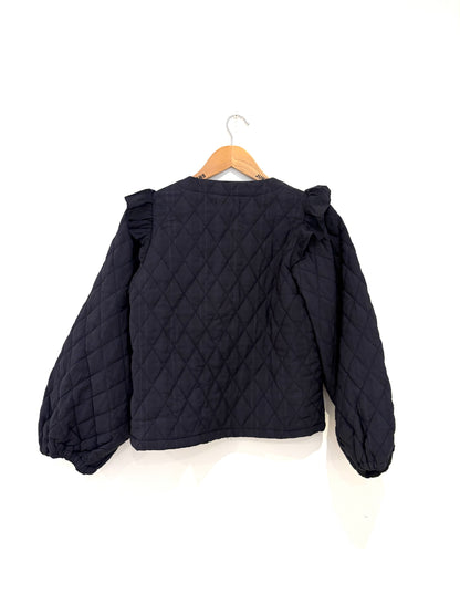 Lollys Laundry Navy Quilted Jacket S