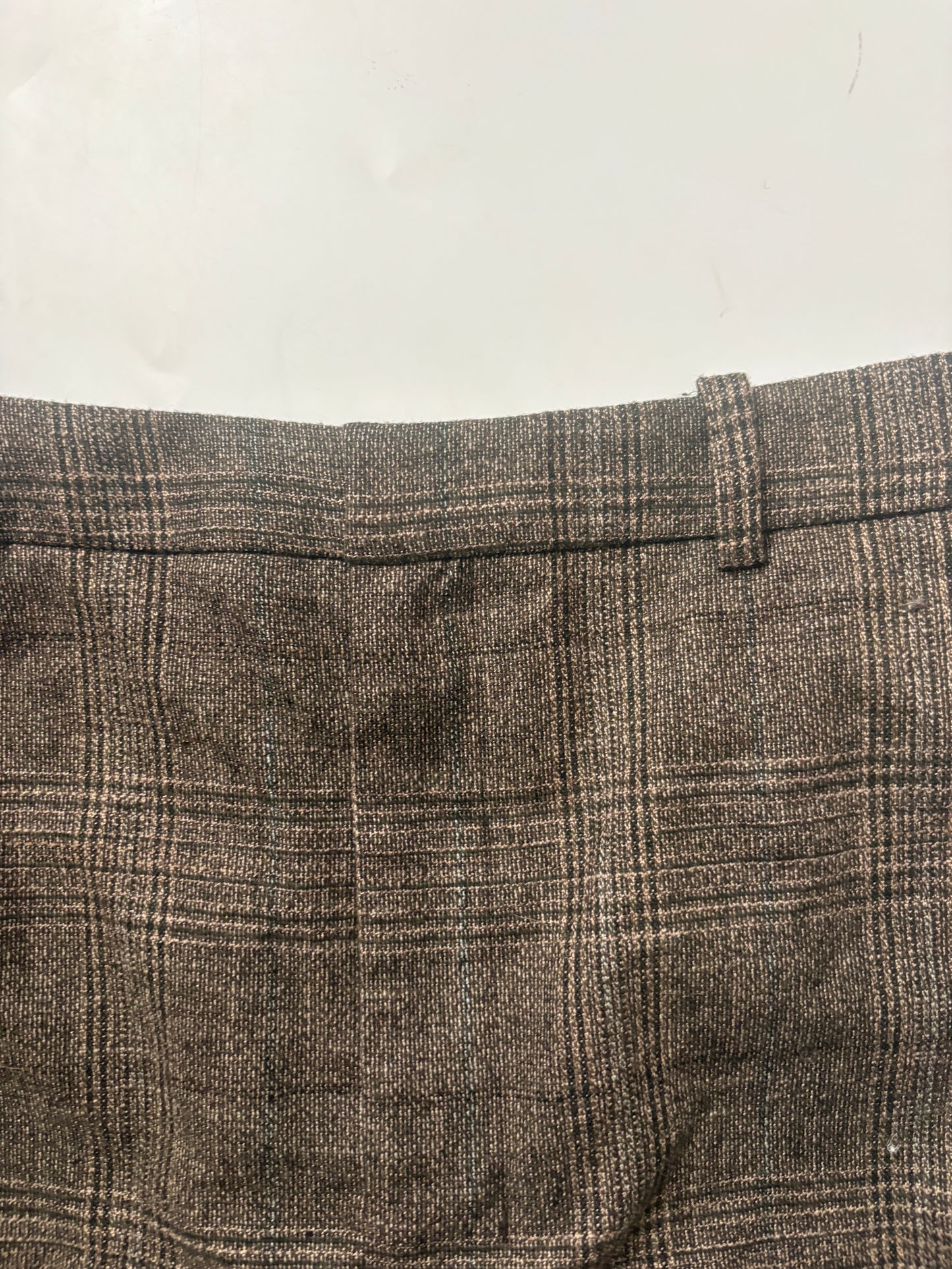 Zara Plaid Wool Balloon Trousers S