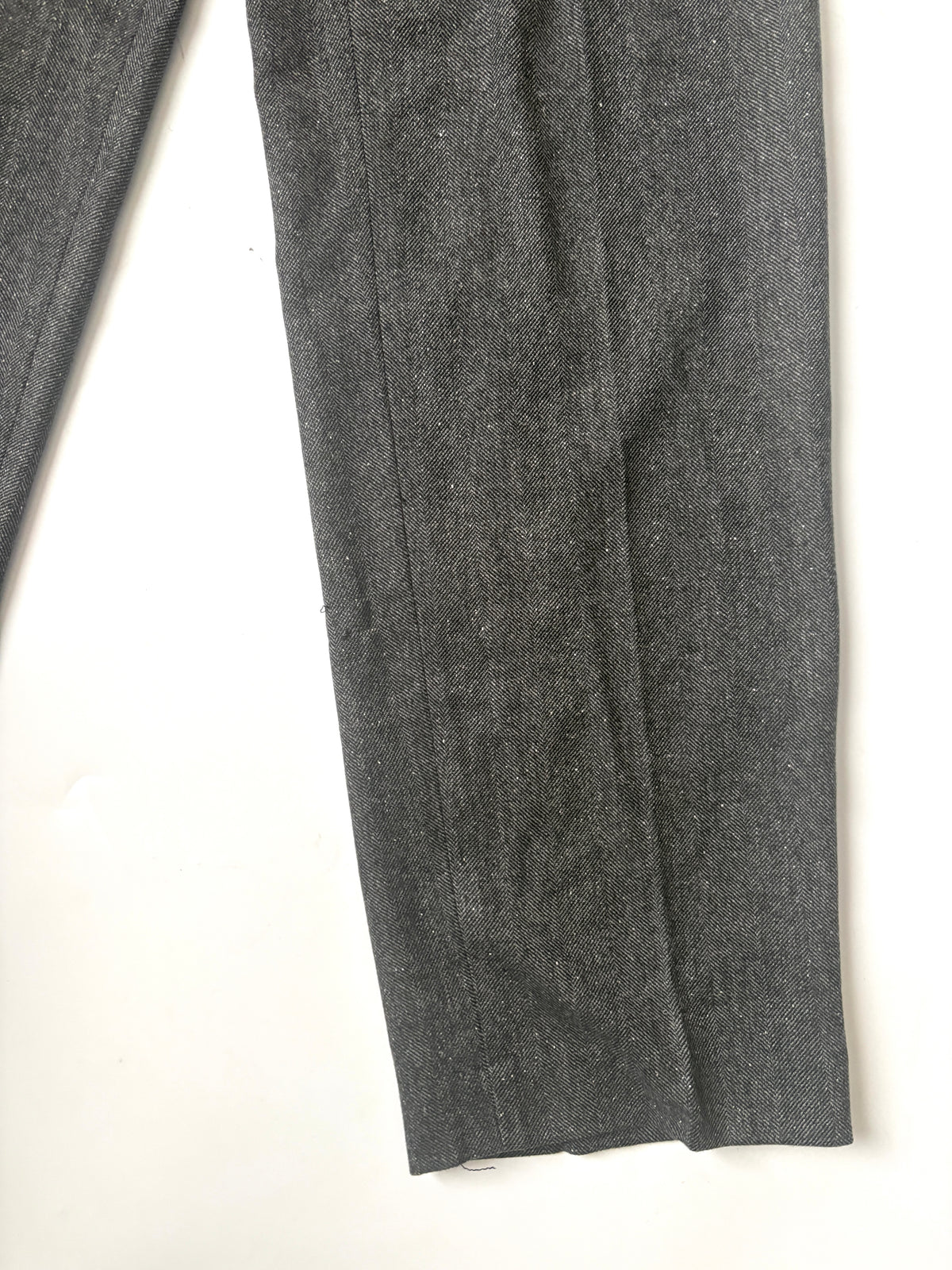 New With Tags Massimo Dutti Grey Herringbone Trousers UK 8