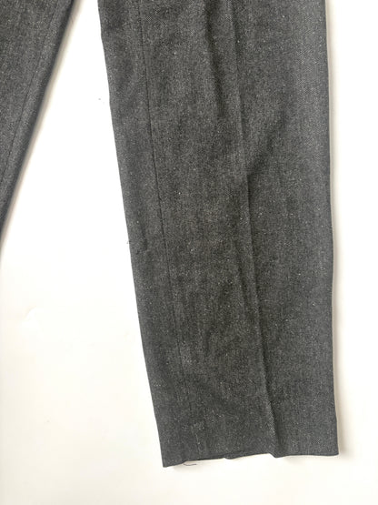 New With Tags Massimo Dutti Grey Herringbone Trousers UK 8
