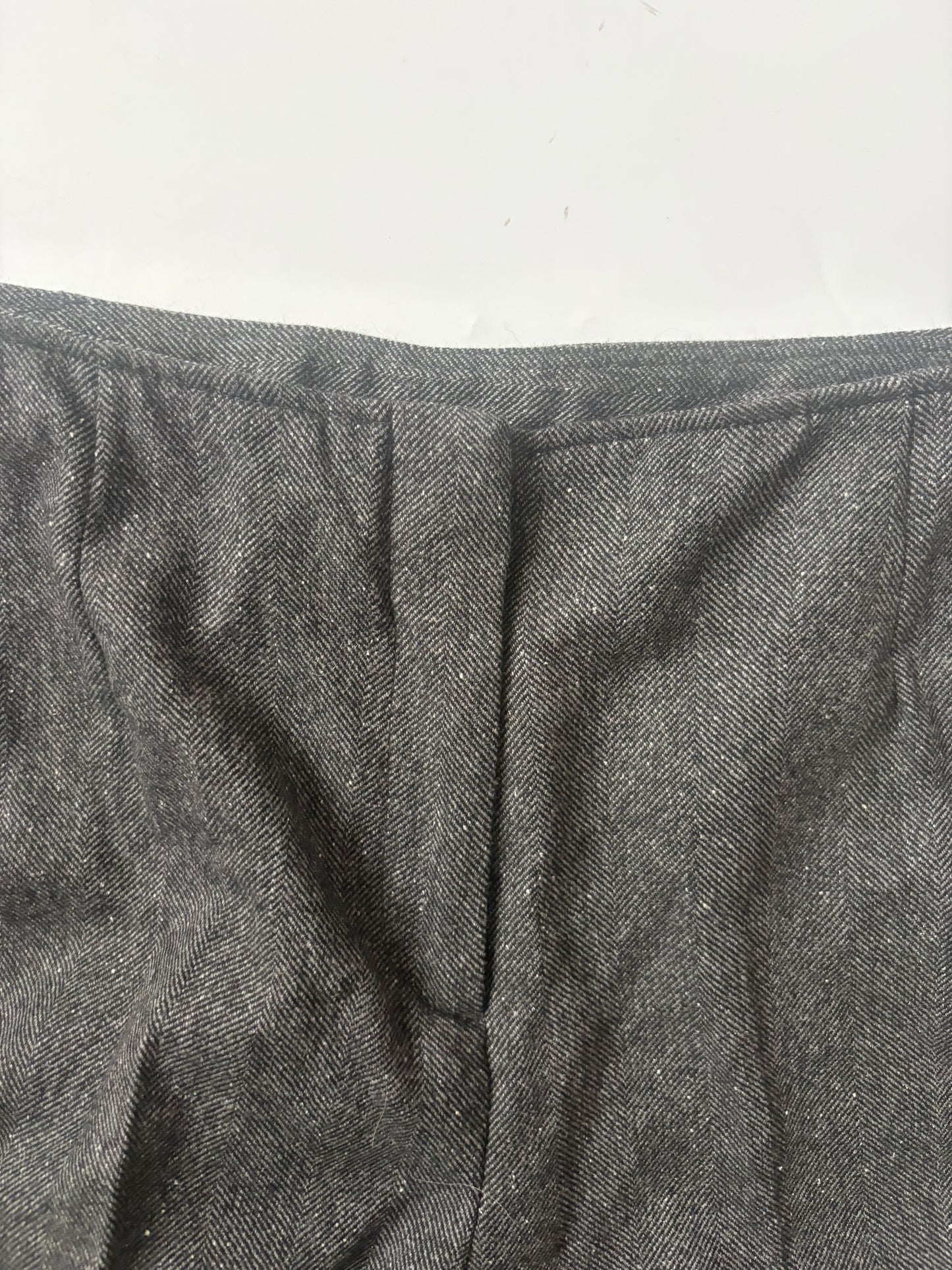 New With Tags Massimo Dutti Grey Herringbone Trousers UK 8