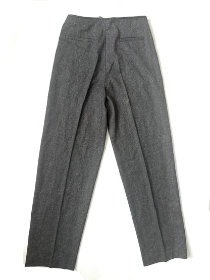 New With Tags Massimo Dutti Grey Herringbone Trousers UK 8