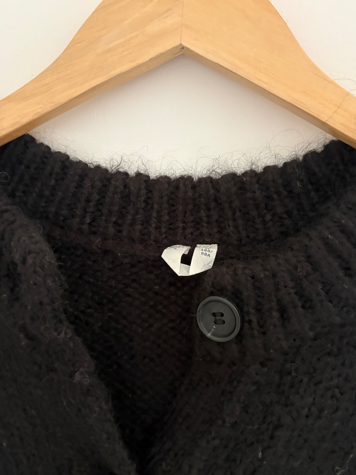 Arket Wool Black Knit Cardigan S