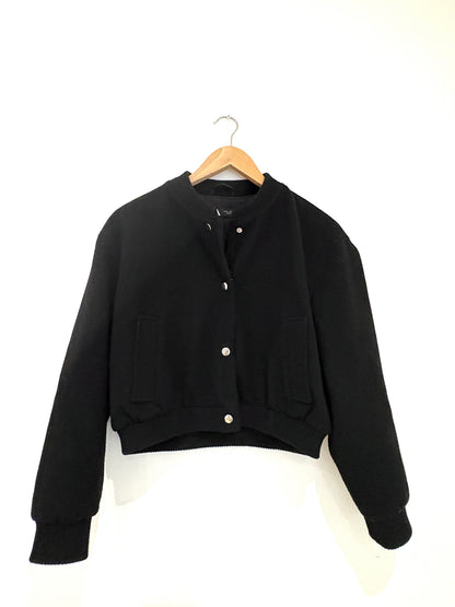 Zara Black Bomber Jacket S