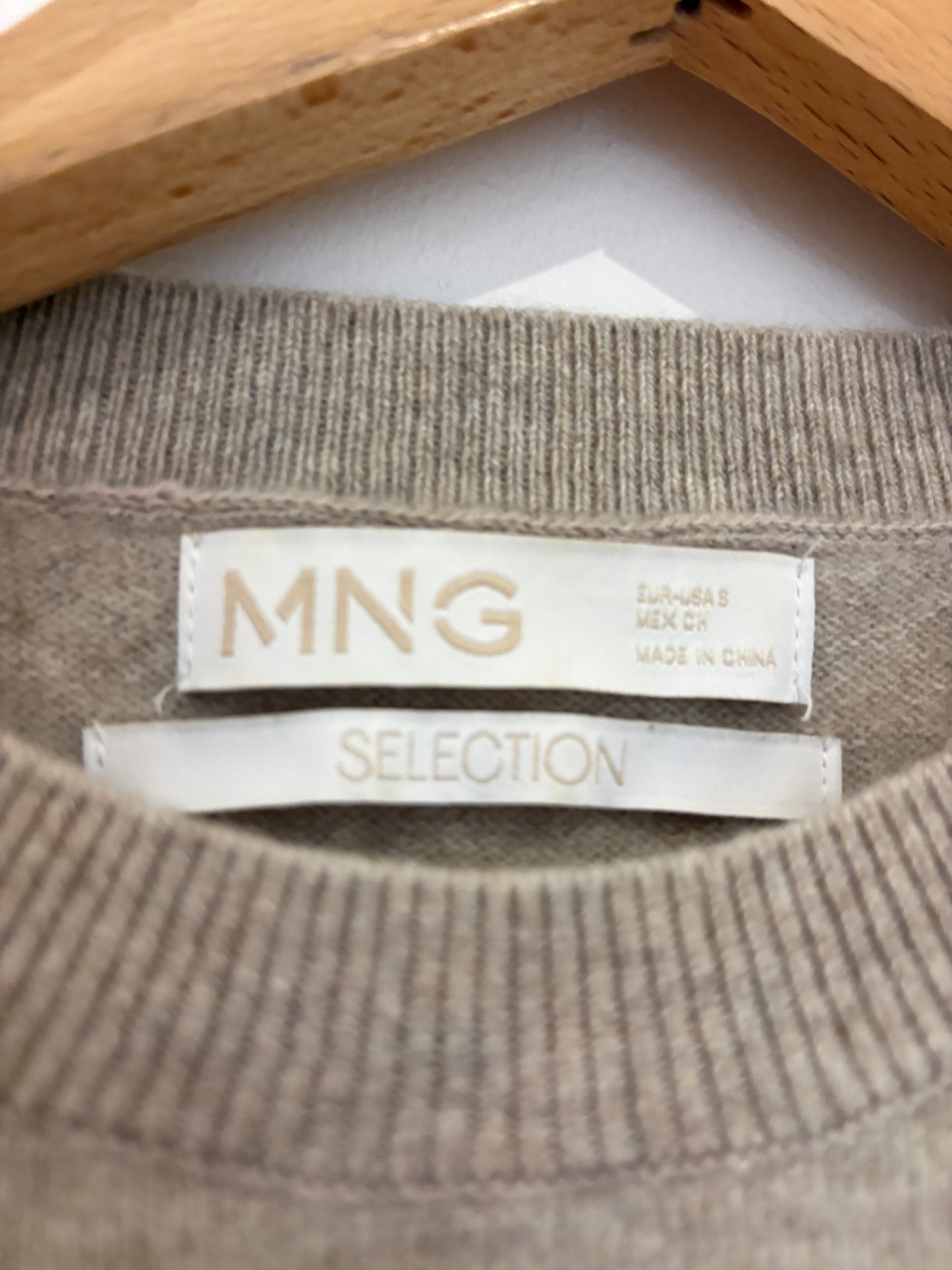 Mango Oatmeal Cashmere Jumper S