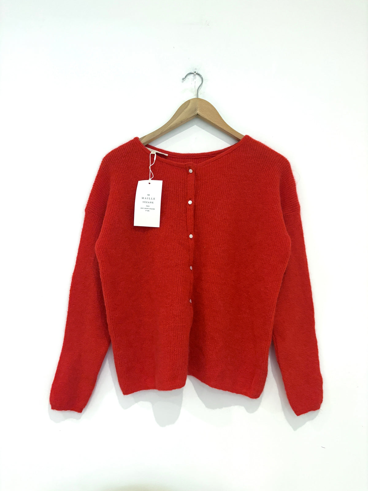 Sezane Rouge Gilet Gaspard m